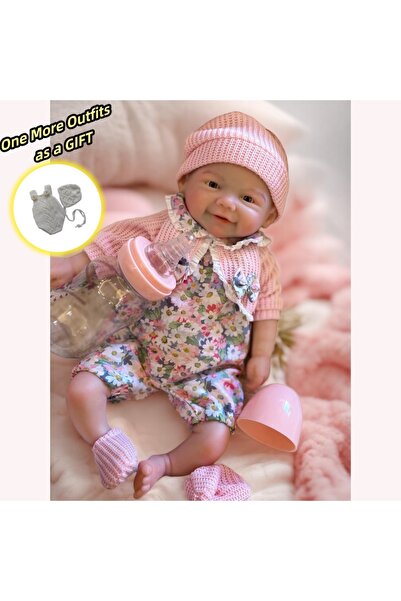 Choice Silicone Girl-3 33cm Can Washable & Open Mouth Solid Silicone Bebe Reb...