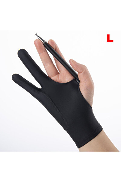 Choice Black-L Drawing Gloves Palm Rejection Two Finger Hand Gloves for Table...