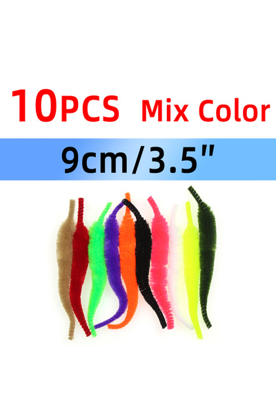 Choice ١٠ قطع بألوان متنوعة، ١٠ قطع من خيوط ربط الذباب بطول ٣.٥ بوصة من مانجو...