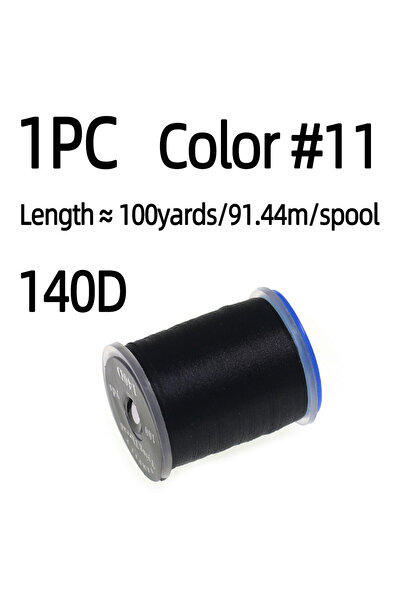 Choice خيط ربط الذباب 140D، لون 11، طول 100 ياردة/بكرة، مناسب لربط الذباب الج...