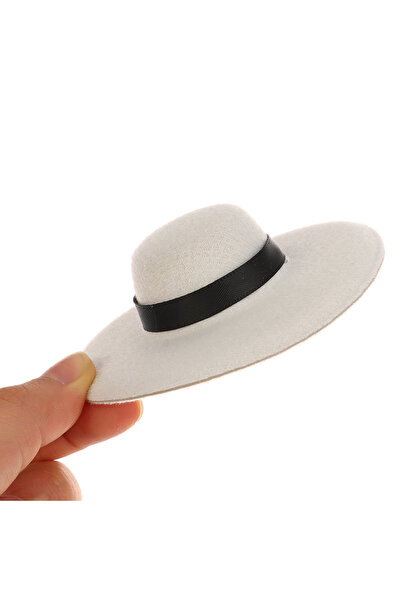 Choice قبعة علوية بيضاء مصغرة للدمى، قبعات حرفية، بيت دمى مصغر، ألعاب يمكنك ص...