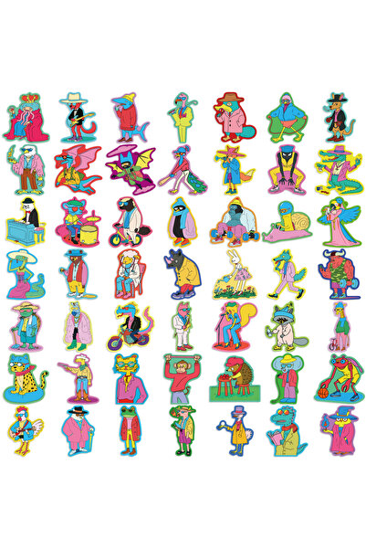 Choice 50Pcs 50Pcs Cartoon Colorful Animal Graffiti Stickers Phone Case Lapto...