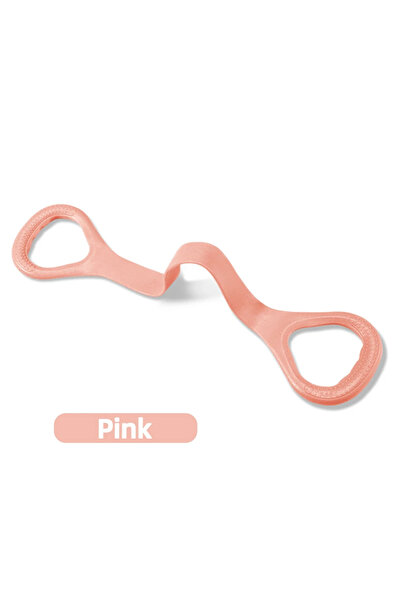 Choice شريط وردي 8 شريط مقاومة لتمارين اللياقة البدنية، شريط تدريب مرن لتماري...