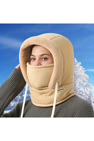 Choice Khaki Winter Warm Hat for Men and Women, Autumn and Winter Cycling Ear...