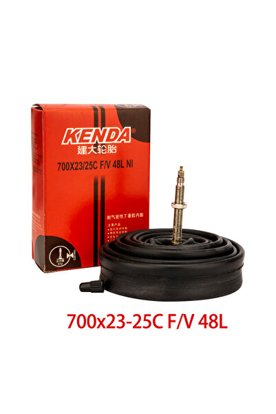Kenda أنبوبان داخليان للدراجات مقاس 700c × 23-25 FV سعة 48 لترًا، صمام فرنسي/...