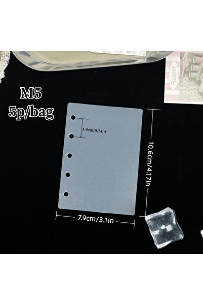 Choice M5 Db 5Pcs 5/10/15Pcs/Bag A5/A6/A7/M5 Loose-Leaf Dividers, Translucent...
