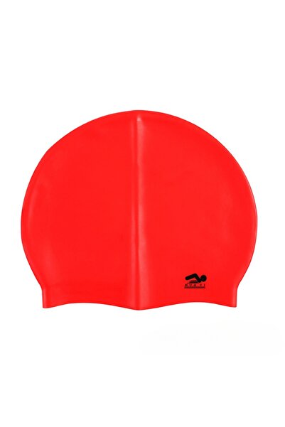 Choice One Size Red Silicone Elastic Swimming Cap Waterproof Swim Hat for Men...