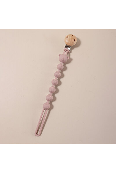 Choice4 light pink Baby silicone cartoon pacifier chain -bear shape ball bead...