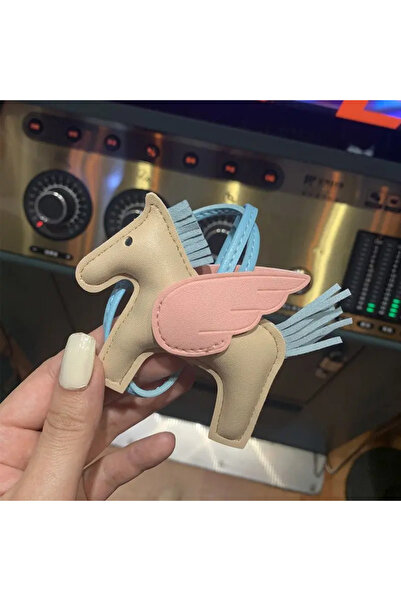 Choice11 O Mini Angel Pegasus Hand Sewn PU Leather Foal Pendant Ladies Bag Fa...
