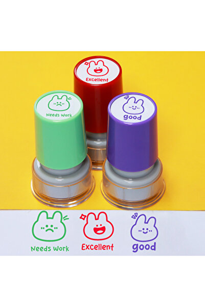 Choice3 طوابع تقييم 3ge yinyutuzi 3 rabbit ملاحظات تعليمية تصحيح الواجبات الم...