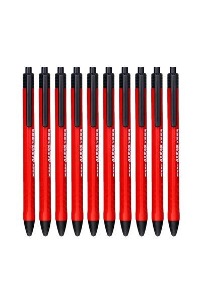 Choice أقلام حبر جاف A2 حمراء، 10 أقلام (10/40 قطعة)، مريحة، 0.7 مم، عبوة إعا...