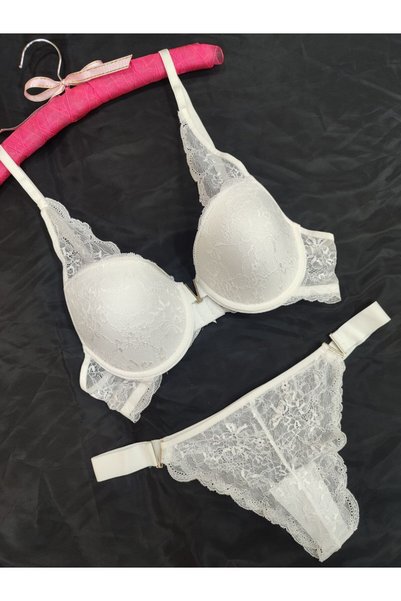 Love Angels V Detailed Underwire Unpadded 4-Piece Underwear Set