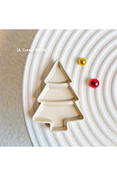 Choice S White 1Pcs Dollhouse Miniature Christmas Tree Fruit Plate Mini Desse...