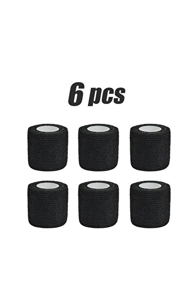 Choice39 15cmx4.8m black 6 pcs 6/15Pcs 4.8m Black First Aid Self Adhesive Coh...