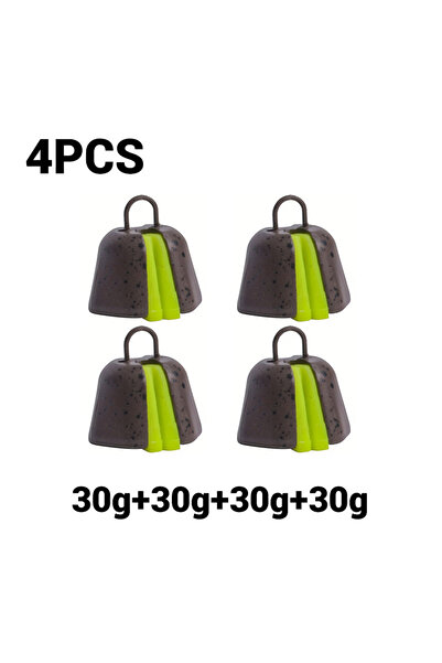 Choice 4 قطع من أوزان الرصاص لصيد الكارب، وزن كل قطعة 30 غرامًا | أوزان ثقل 3...