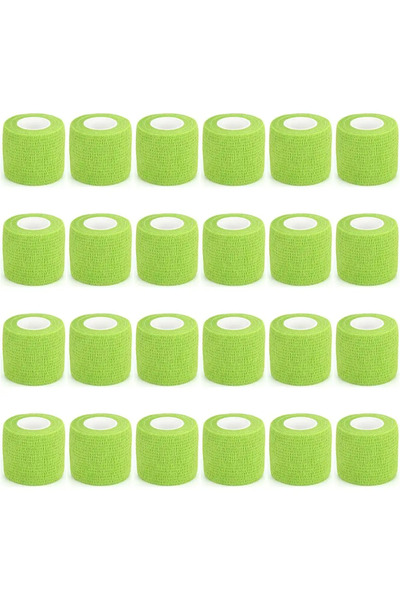 Choice Grass Green Wholesale 24 rolls Self Adhesive Bandage Wrap Breathable S...