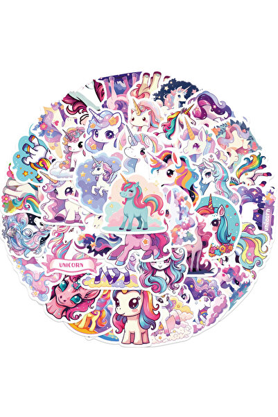 Choice 50PCS 50PCS Fun Cartoon Unicorn Graffiti Stickers Scrapbooking Collage...