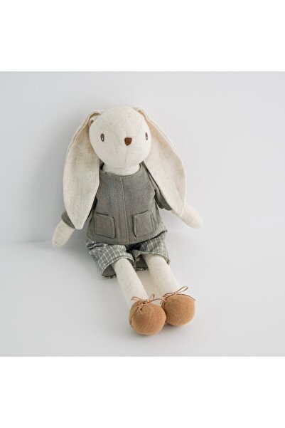 Choice أرنب أخضر مزين بشريط، قطعة واحدة، ديكور غرفة أطفال، دمى أرنب بملابس عم...