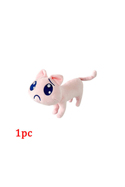 Choice قطعة واحدة جديدة من دمى القطط الكرتونية الوردية الحزينة، قطة صغيرة لطي...