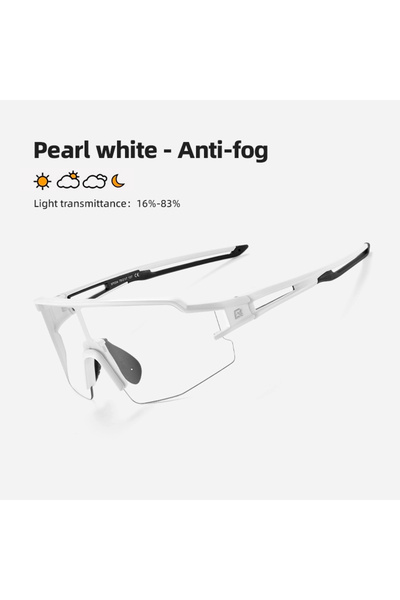 ROCKBROS Photochromic 10172FW Anit-fog Photochromic Anit-fog Bicycle Glasses ...