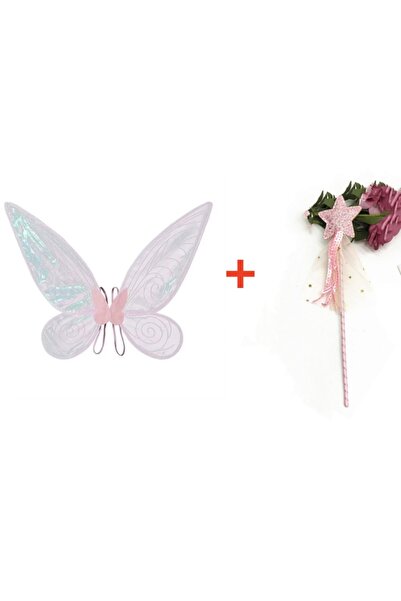 Choice One Size 2pcs Butterfly Fairy Wings Costume with Fairy Wand Women Girl...