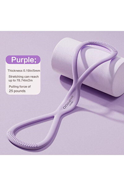 Choice حزام مقاومة بنفسجي اللون، وزن 25 رطلاً، قطعة واحدة، حزام مقاومة لليوغا...