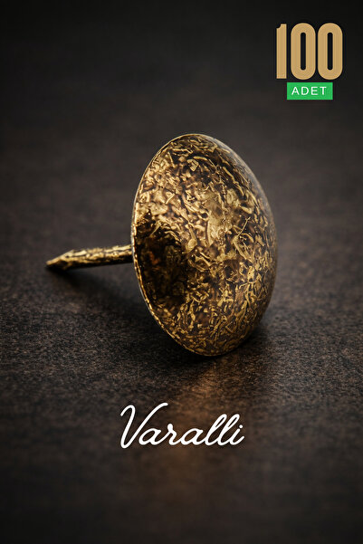 Varalli Dekoratif 11 mm Döşeme Kabarası – Vintage Metal Mobilya & Sandalye Sü...