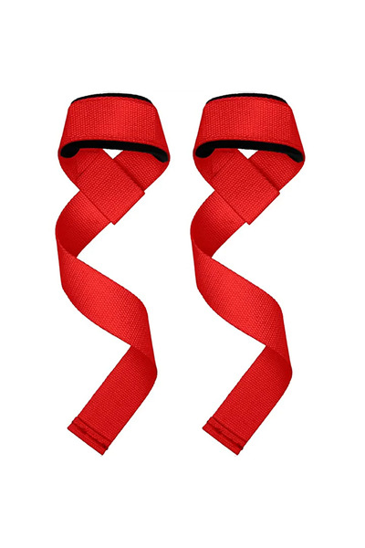 Choice أحزمة معصم لرفع الأثقال باللون الأحمر، قابلة للتعديل، مانعة للانزلاق، ...