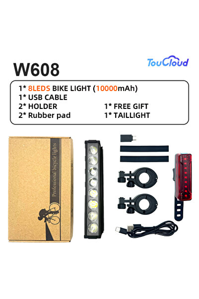 Choice W608 Light Taillight 5/8LEDS Bicycle Lights Front High Lumen Bike Ligh...
