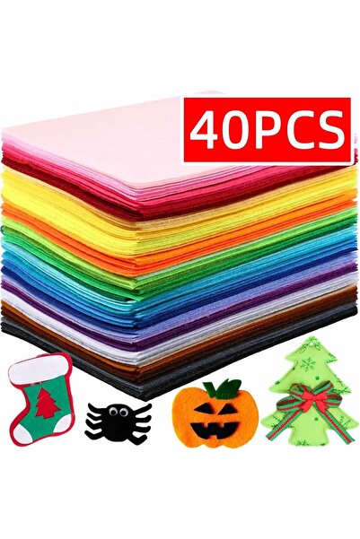 Choice1 40 قطعة من اللباد الصلب بألوان متنوعة، مقاس 30 سم × 30 سم، مناسبة لأع...