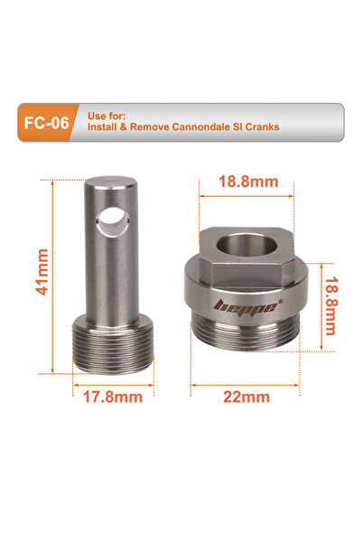 Choice أداة فك ذراع التدوير للدراجة FC-06 من هيبي، مفتاح ربط لتركيب وإزالة حل...