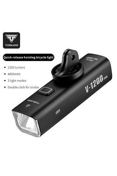 Choice مصباح أمامي للدراجة من TOSUOD طراز RH-00013، بقوة 1500 لومن وبطارية 48...