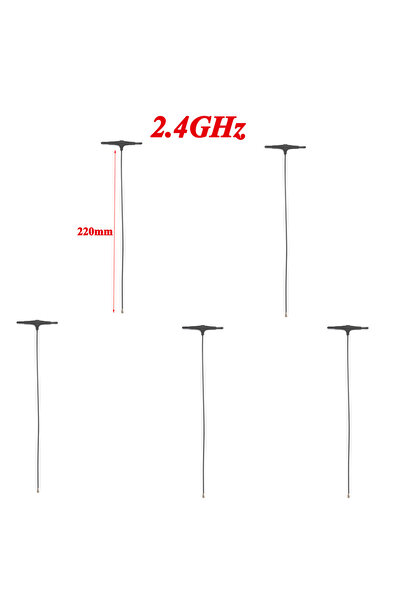 Choice 5 قطع هوائي ELRS من النوع T بتردد 2.4 جيجا هرتز، طول 220 مم، بتردد 915...