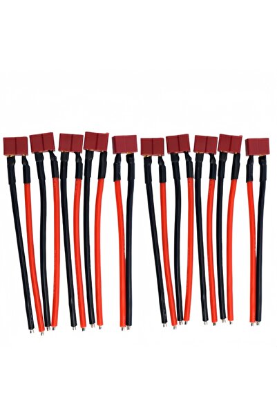 Choice 10 قطع من موصلات T-Plug أنثى/ذكر/أنثى، سلك سيليكون مرن بطول 10 سم وقطر...