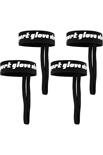 Choice 4pcs with logo Elastic Wrist Straps for Ski and Snowboard Gloves Adjus...