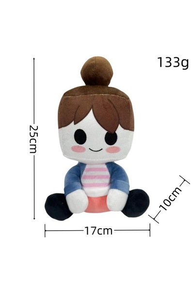 Choice 20cm A 2025New Blox Buddies Plush Toys Cartoon Girl Black with Hat Yel...