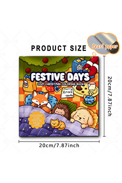 Choice أيام احتفالية متعددة، عيد ميلاد دافئ. كتاب تلوين للكبار، مناسب للاسترخ...