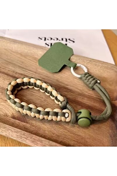 Choice سوار معصم قصير رياضي أخضر عسكري مع تعليقة للهاتف، قابل للتعديل، مصنوع ...