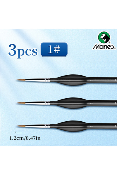 Choice4 3pcs 1 Marie's 3pcs Fine Tip Paint Brushes Set for Acrylic Painting,M...