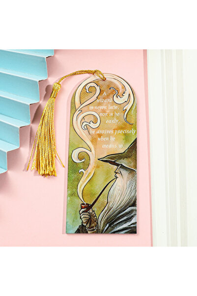 Miniso فواصل كتب مستوحاة من سلسلة سيد الخواتم، بتصميم خيالي، مزينة بشرابة، مث...