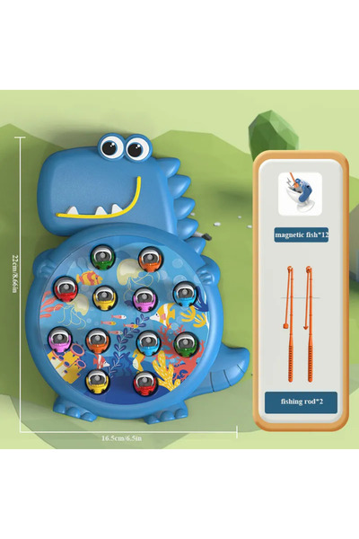 Choice لعبة صيد ديناصور أزرق مغناطيسية بسيطة، لعبة صنارة للأطفال والرضع، لعبة...