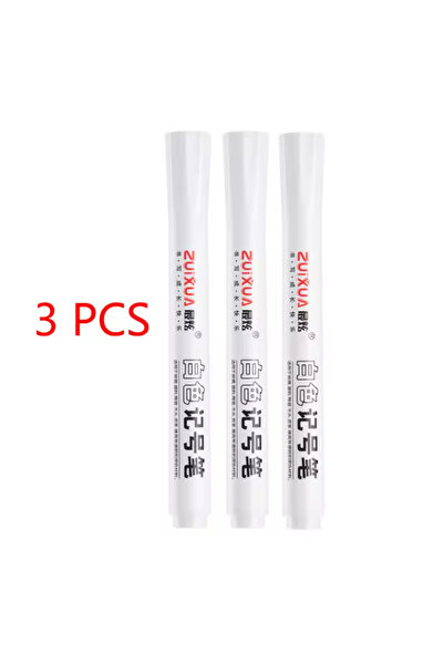 Choice 3 أقلام تحديد بيضاء، 1/3/5 أقلام، 2.0 مم، أقلام جل بيضاء مقاومة للماء،...