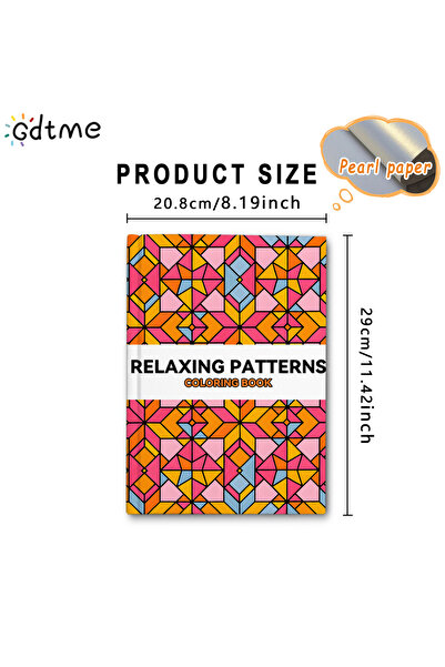 Choice كتاب تلوين للكبار، ٢٤ صفحة، ٢٩×٢٠.٨ سم، بأنماط مريحة، لتخفيف التوتر وق...