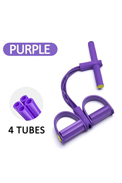 Choice أربعة خيوط من أشرطة مقاومة دواسة القدم البنفسجية، أشرطة مقاومة للتماري...