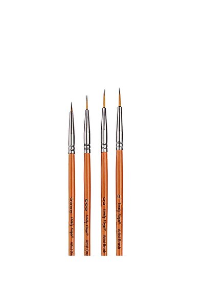 Choice مجموعة فرش طلاء دائرية مكونة من 4 قطع، 4/5/14 قطعة من شعيرات النايلون ...