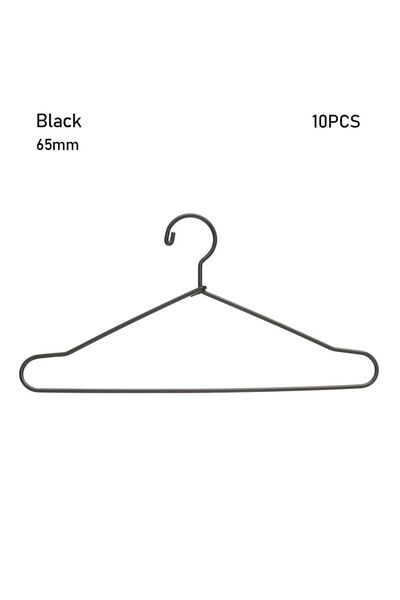Choice black-65mm 10Pcs Cute Mini Hangers Metal Doll Dress Clothes Stand for ...