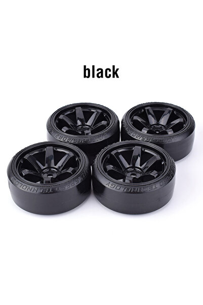 Choice إطارات سوداء صلبة بنمط مميز، 4 قطع، عجلات سداسية 12 مم، مناسبة لسيارات...