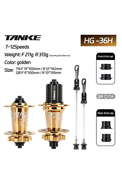 Choice 36H Golden HG TANKE 120 Click Hub 6 Bearing Mountain Bike MTB Hub Fron...