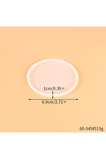 Choice8 قالب سيليكون راتنجي دائري صغير على شكل هندسي، 60-345، قاعدة أكواب دائ...