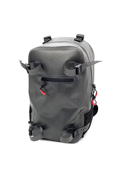 Choice حقيبة ظهر واحدة لصيد الأسماك سعة 18 لترًا، مقاومة للماء، مع جيب مبطن ق...